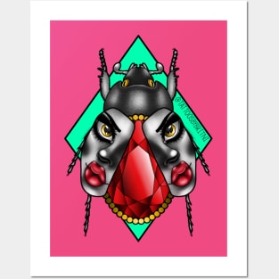Beetle face Posters and Art
